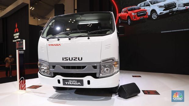 Traga Blindvan di acara GIIAS 2021 (CNBC Indonesia/Muhammad Sabki)