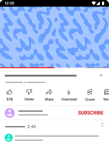 Tampilan aplikasi YouTube tanpa jumlah dislike