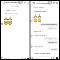 Hampir sama dengan Baim Wong, Rezky Aditya juga mengawali pendekatannya dengan Citra Kirana melalui DM Instagram. Saat itu Citra Kirana baru saja habis menjalani umroh. Siapa sangka kini keduanya telah menikah dan dikaruniai seorang putra. Foto: YouTube/Ciky Citra Rezky