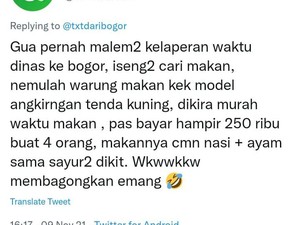 Kena Getok Harga, Netizen Bayar Rp 250 Ribu untuk Makan Angkringan