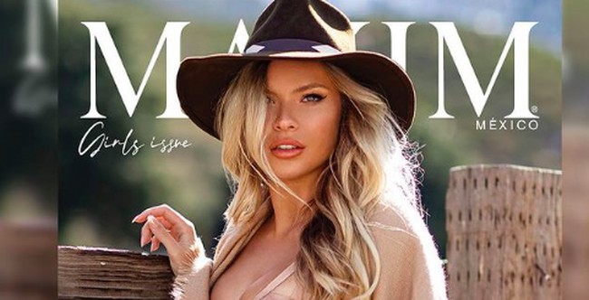 Seperti penampilan seksinya ini saat tampil di majalah Maxim. Foto: dok. Instagram