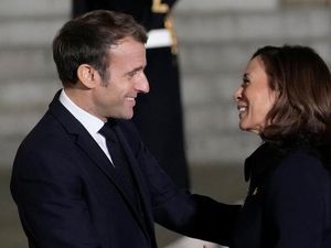 Kamala Harris-Emmanuel Macron Dorong Upaya Global Melawan Ketidaksetaraan