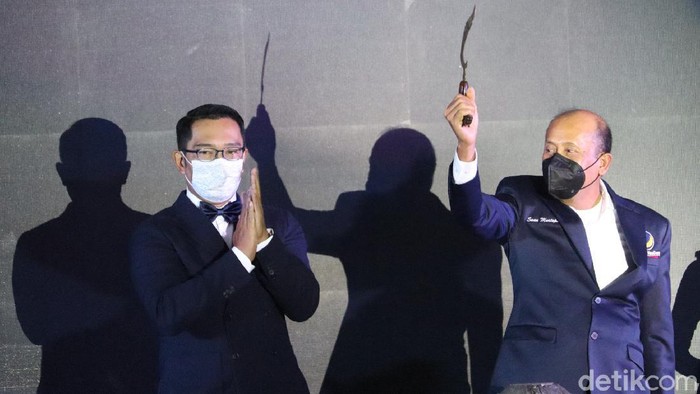 Momen Ridwan Kamil menghadiri HUT ke 10 Partai NasDem