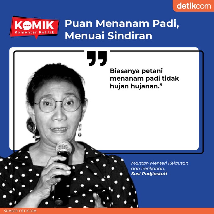 Puan Menanam Padi, Menuai Sindiran (Tim Infografis detikcom)