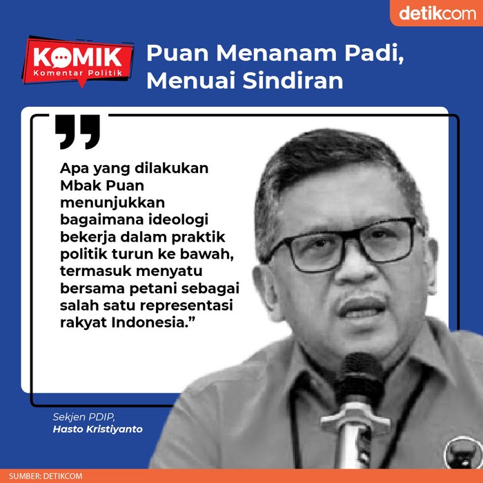 Puan Menanam Padi, Menuai Sindiran (Tim Infografis detikcom) Puan Menanam Padi, Menuai Sindiran (Tim Infografis detikcom)