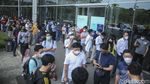 Akhir Pekan, Begini Panjangnya Antrean Masuk GIIAS 2021
