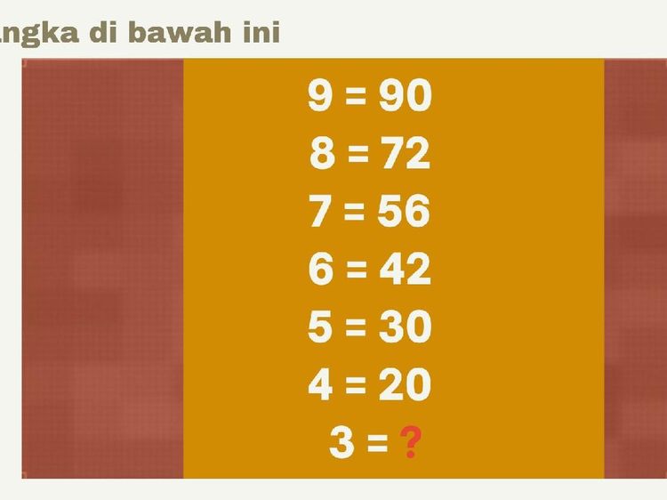Yakin Punya IQ yang Cemerlang? Jawab Dulu Tebakan di Gambar Ini