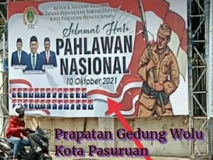 Viral Baliho Hari Pahlawan Milik DPRD Kota Pasuruan Salah Tulis, Netizen Ngakak