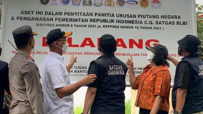 Momen Aset Tommy Soeharto Rp 600 M Disita, 426 Personel Polri-TNI Kawal Ketat