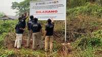 Penyitaan aset tersebut sebagian dari upaya Satgas mengejar pengembelian utang BLBI pihak Tommy Soeharto. Putra mantan Presiden Soeharto, melalui PT TPN berutang sebesar Rp 2.612.287.348.912,95, setelah ditambahkan Biaya Administrasi Pengurusan Piutang Negara (10%). Foto: Yuda Febrian Silitonga/detikcom