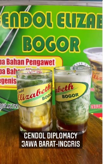 Ridwan Kamil Suguhi Es Cendol untuk Menlu Inggris. Es Cendol Elizabeth Jadi Media Diplomasi Jawa Barat-Inggris.