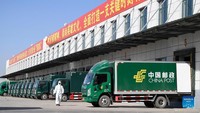 Sedangkan JD.com juga mencatat rekor penjualannya tahun ini dengan GMV mencapai US$ 54,6 miliar atau setara dengan Rp 775,32 triliun. Itu naik 28,6% dari tahun lalu. Foto: Dok. Xinhua/Zhang Tao