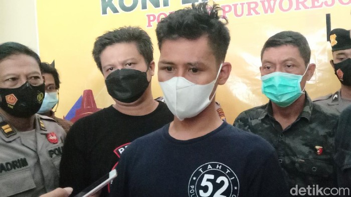Tampang pelaku pembunuhan wanita di rumah kontrakan Purworejo, Teguh Munandar (31)