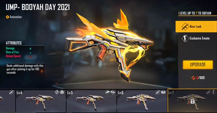 Yuk, Miliki Evo Gun UMP Booyah Day 2021 di Free Fire