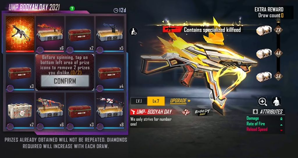 How to get UMP Booyah Day Evo gun skin in Free Fire MAX this week