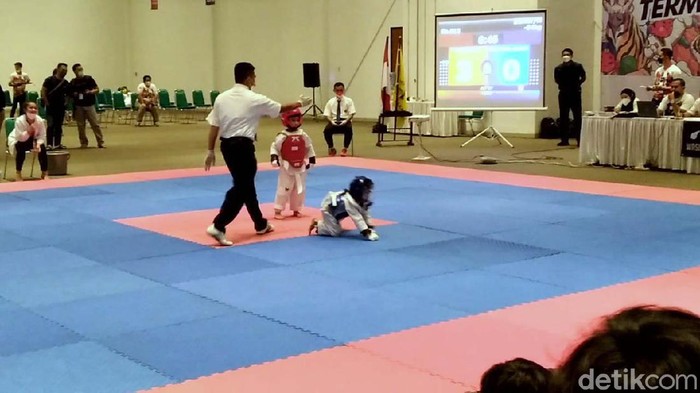 Cucu Presiden Joko Widodo, Jan Ethes Srinarendra, mengikuti kompetisi taekwondo. Dalam kompetisi ini, Jan Ethes mendapatkan juara satu di kelas pemula.