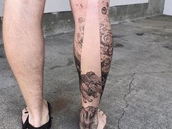 Potret Seni Tato 3D di Tubuh yang Mengagumkan