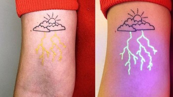Bikin kagum, warna tato bisa berubah-ubah.  Foto: Boredpanda