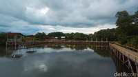 Lokasi Hutan Mangrove Glagah Wangi dari pusat Kota Jepara sekitar 13 kilometer atau 20 menit dengan mengendarai sepeda motor. Suasana berbeda saat berkunjung sore hari.