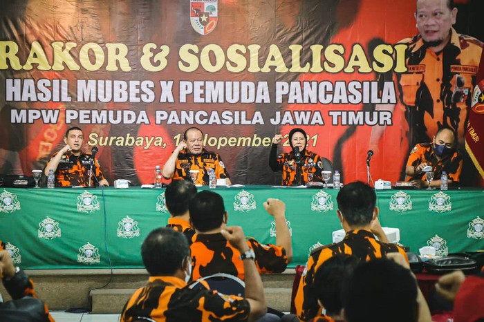 LaNyalla Minta Anggota Pemuda Pancasila Jatim Capai 150 Tiap Cabang
