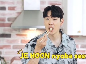 Ini Keseruan Lee Je Hoon Saat Bikin Bakso dan Mencicipinya