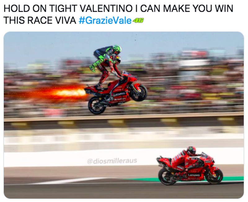 Meme Perpisahan untuk Valentino Rossi