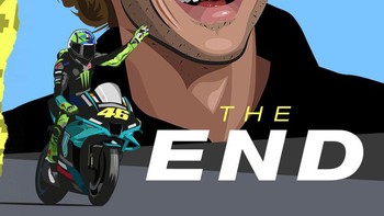 Selamat pensiun Rossi! Fans berbagi foto ini, inilah akhir sebuah era dari MotoGP. Foto: (Twitter)