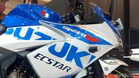 Suzuki Gixxer SF 250 tampil di booth Suzuki (Hall 5C), Gaikindo Indonesia International Auto Show (GIIAS) 2021, mulai tanggal 12 hingga 21 November 2021. Foto: Ridwan Arifin