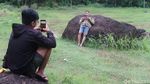 Potret Bebatuan yang Konon Digendong dari Merapi