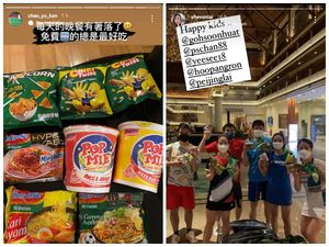 Atlet Bulutangkis Indonesia Open Kegirangan Disuguhi Banyak Indomie