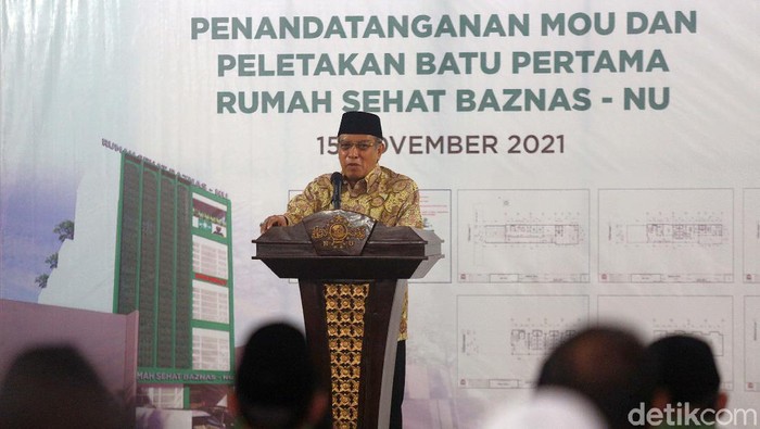 PBNU bersinergi dengan Badan Amil Zakat Nasional (Baznas) RI. Mereka membangun Rumah Sehat Baznas-NU.