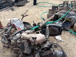 Kebakaran 2 Toko di Klaten, SPBU Mini-Mobil Ludes