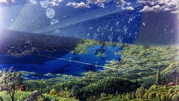 Ada juga hutan seperti di bumi, dengan pepohonan menghijau yang terlihat sangat nyaman. Foto: NASA