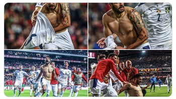 Kemenangan Serbia ini sekaligus meloloskan Dusan Tadic dkk ke Piala Dunia 2022. Foto: Twitter