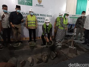 Ketum PBNU-Ketua Baznas Letakkan Batu Pertama Rumah Sehat Baznas NU