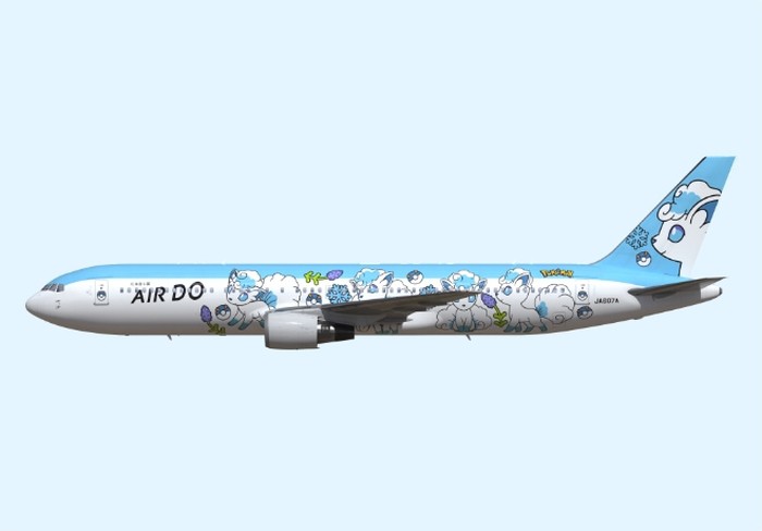 Pesawat Pokemon dari maskapai Air Do Pesawat Pokemon dari maskapai Air Do