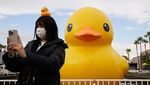 Potret Bebek Karet Raksasa yang Bikin Warga Osaka Salah Fokus