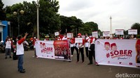 Diketahui, aksi tersebut melibatkan kelompok dan simpatisan Jokpro 2024.