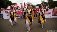 Dalam aksinya, Jokpro 2024 menyosialisasikan ide atau gagasan Jokowi-Prabowo di Pilpres 2024 serta menampilkan pertunjukan seni berupa tarian daerah.