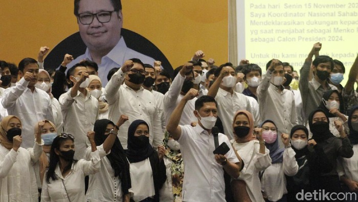 Sahabat Airlangga mendeklarasikan dukungan Airlangga maju di Pilpres 2024