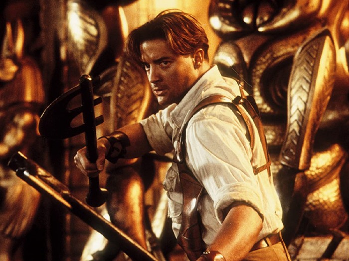 Brendan Fraser di film The Mummy (1999).