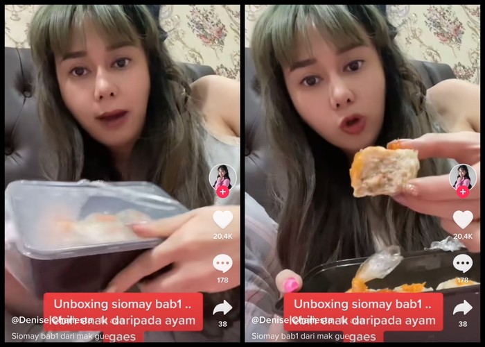 Denise Chariesta Doyan Babi, Sebut Siomay Babi Lebih Enak dari Siomay Ayam