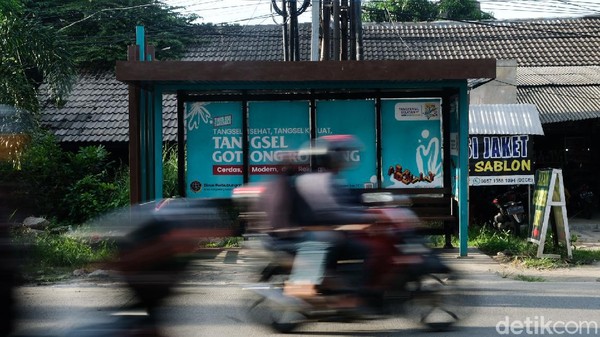 Halte di Pamulang Tangsel Sudah Ditata, Tolong Dirawat Ya!