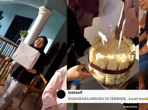 Hobi Makan Mie Instan, Wanita Ini Dapat Kue Ulang Tahun dari Mie Instan Kering