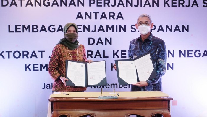 LPS dan Direktorat Jenderal Kekayaan Negara Kementerian Keuangan melakukan Penandatanganan Perjanjian Kerjasama tentang Pelelangan Aset.