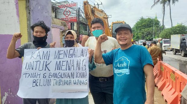 Pembongkaran rumah di Tangerang untuk pelebaran jalan (Khairul-detikcom)