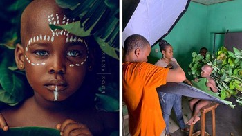 Studio dadakan dalam rumah. Foto: Ibor Edosa Victor 