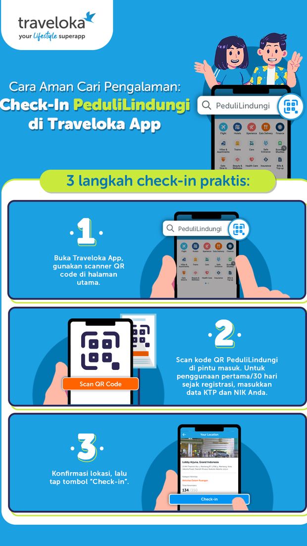 Resmi, Traveloka Kini Terhubung dengan PeduliLindungi