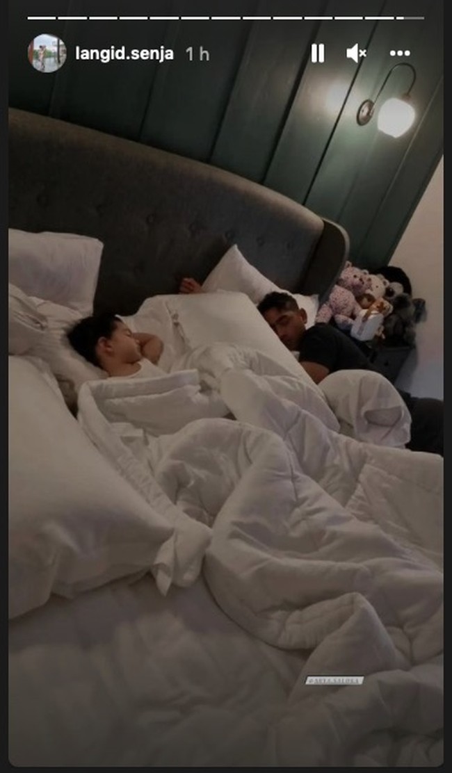 Ini penampakan kamar utama. Panel kayu berwarna hijau menjadi aksen yang mencuri perhatian di rumah ini. (Foto: Instagram/the_house_of_olive)