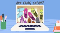 Apa yang aneh dari gambar kumpulan sepatu ini.